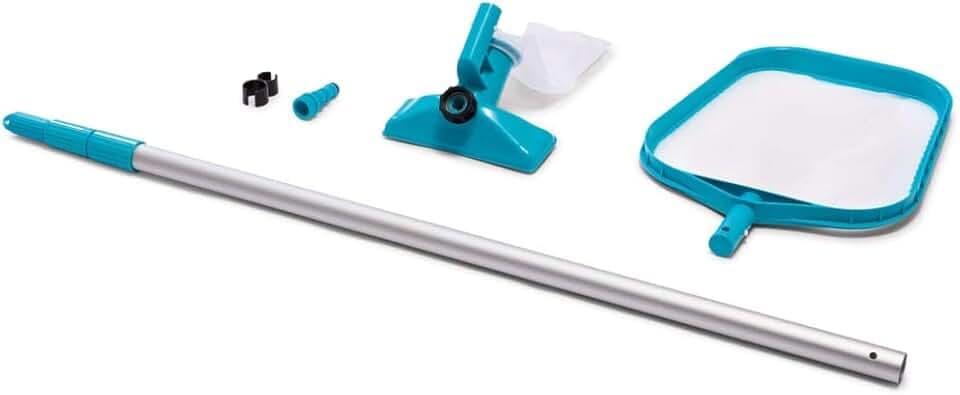Intex 28002 - Kit Pulizia per Piscine fino a 488 cm, Plastica, Azzurro