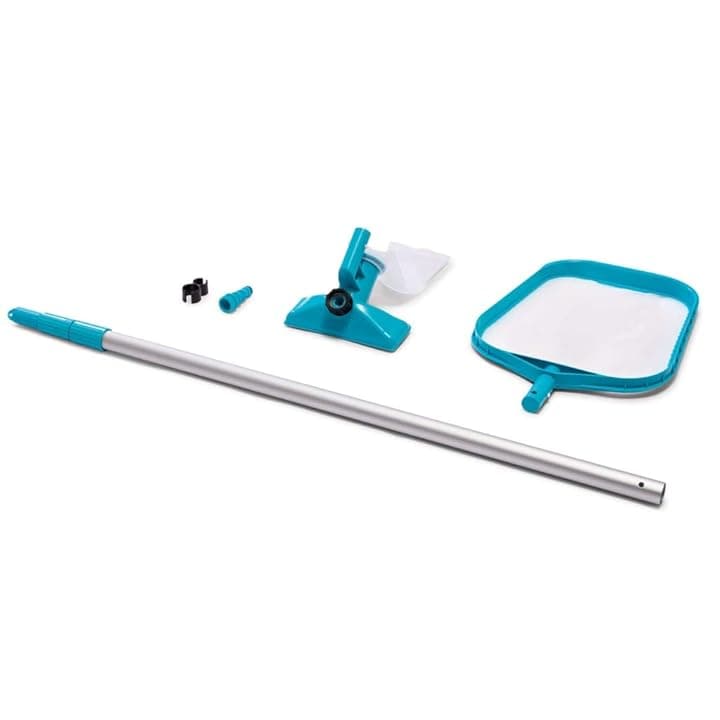 Intex 28002 - Kit Pulizia per Piscine fino a 488 cm, Plastica, Azzurro