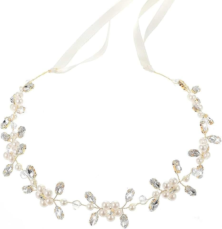Luxorium Luxorium 1 pezzo accessorio per capelli comunione bambina ghirlanda di fiori diadema per bambini matrimonio battesimo prima comunione decorazione per capelli