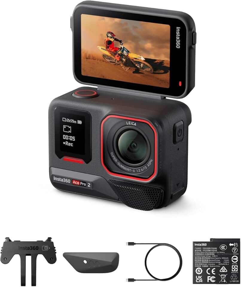 Insta360 Ace Pro 2 Nero Notte - Action cam 8K coprogettata con Leica