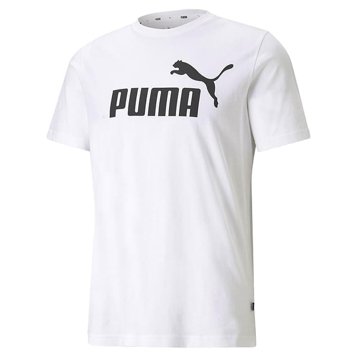 PUMA Essentials Logo T-Shirt (Available in Big & Tall) T-Shirt Uomo (Pacco da 1)