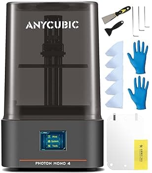 ANYCUBIC Photon Mono 4 Stampante 3D Resina, 7" 10K Mono LCD con Schermo con Matrice e Piattaforma di Stampa LighTurbo Aggiornata, Velocità di Stampa 70 mm/h, Dimensioni di Stampa 6,04"x3,42"x6,49"