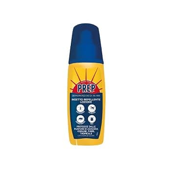 Prep, Insetto-Repellente Lozione, Lozione Antipuntura Pronta all'Uso, Protegge dalle Punture di Zanzara Comune, Tigre, Tropicale, Zecche, 100ml