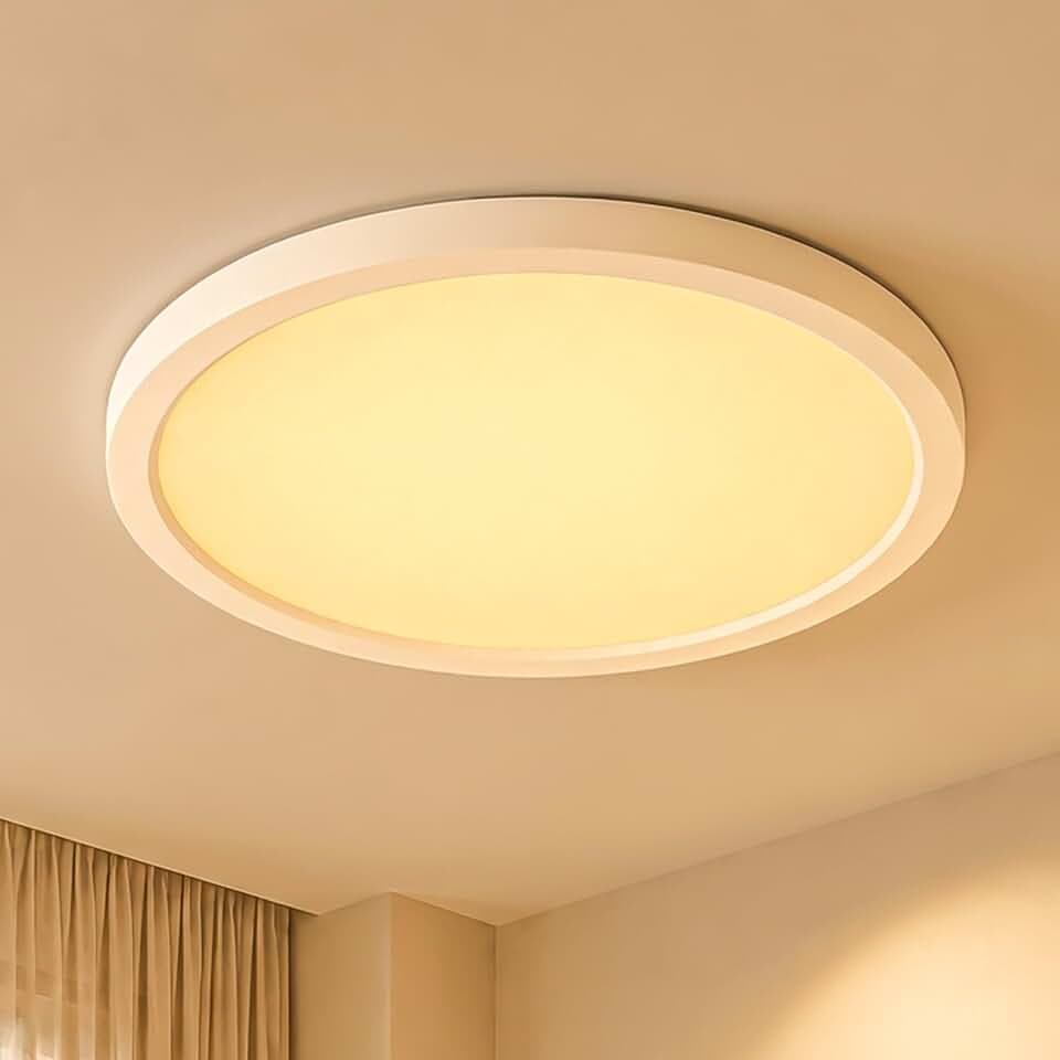 LQWELL Plafoniera LED Ultra Sottile Bianco 30cm 23W 3000K