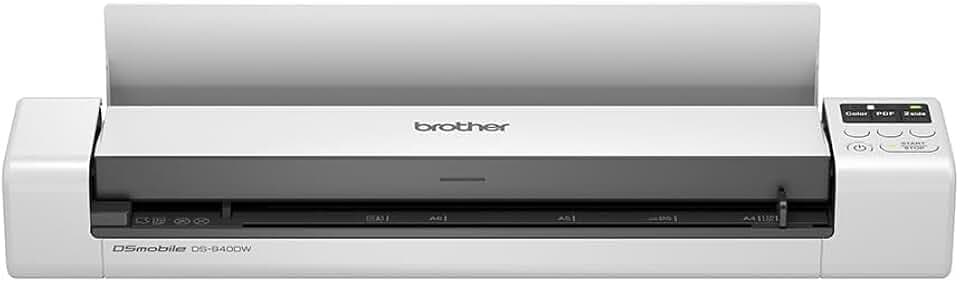 Brother DS940DW | Scanner Portatile A4 | 15 ppm | Scan Fronte/Retro Dual Cis | Autoalimentato Tramite USB | WiFi