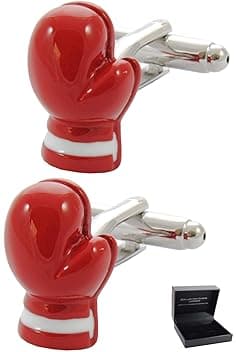COLLAR AND CUFFS LONDON COLLAR AND CUFFS LONDON - Premium Cufflinks with Gift Box - Designer Cufflinks for Men - Solid Brass - Individual Sports - Single Personal Sport