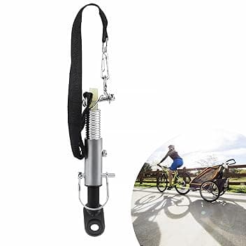 EXLECO 45° Attacco per Rimorchio Doppia Protezione, Universale Accoppiatore per Rimorchio Bicicletta, Gancio Traino Bici, Accoppiatore in Acciaio per Rimorchi per Bambini, Rimorchi per Cani