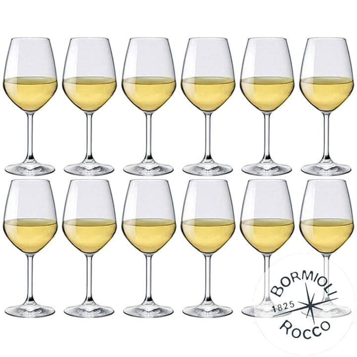 Bormioli Rocco - DiVino, Calici per vino bianco, 44,5 cl, set da 12 pz