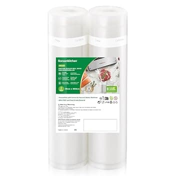 Bonsenkitchen Sacchetti Sottovuoto 2 rotoli 28x600 cm