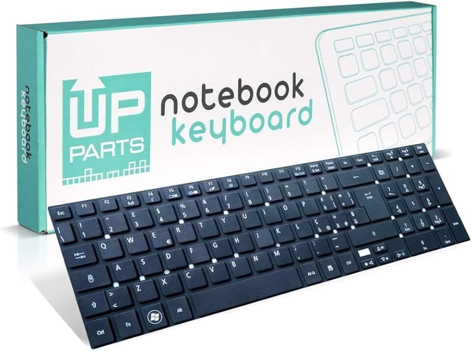 UP PARTS® Marchio e Azienda Italiana UP-KBR016 - Tastiera Italiana per Notebook Acer Aspire 5755 5830 E1-510 Aspire E1-522 ES1-512 E1-570 E1-50072 V121702AK2 PK130N41A13