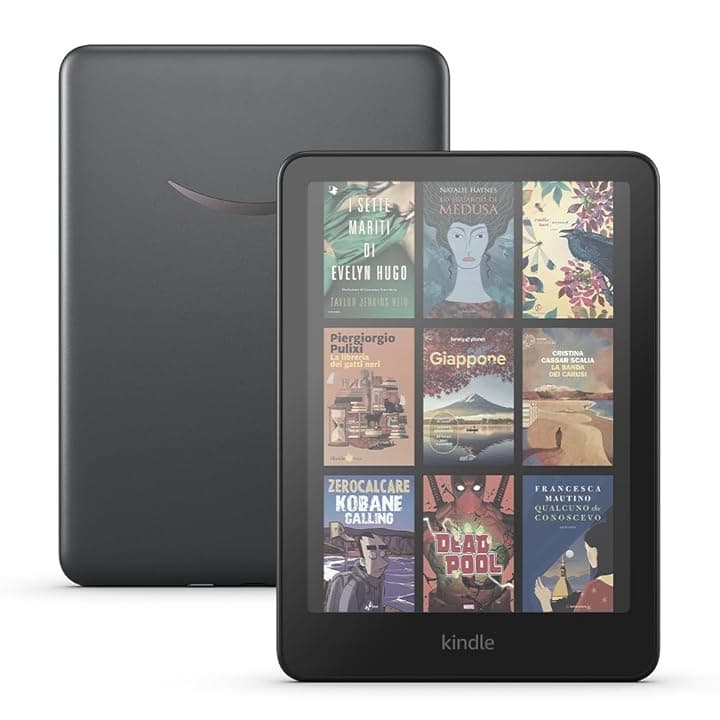 Amazon Kindle Colorsoft Signature Edition (Ultimo modello) - Con schermo a colori, luminosità frontale a regolazione automatica, ricarica wireless e lunga durata della batteria - 32 GB Recycled Content Certification for Electrical and Electronic Equipment