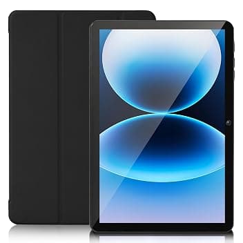 Tablet, 10 Pollici Android 15 Tablet, Processeur Octa-Core Ultra, 30GB RAM 128GB ROM (2TB Espandibili), Schermo HD IPS, Wi-Fi 5G Rapide, Widevine L1, 6000mAh, 13MP+5MP, Custodia inclusa-Nero