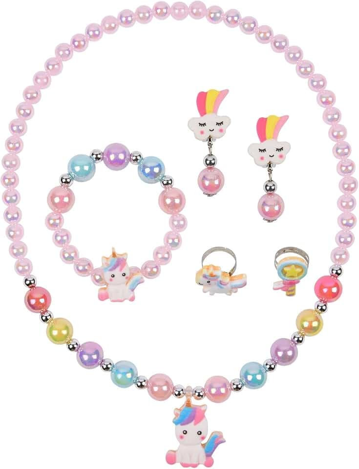 OSDUE 6 Pezzi Set di Gioielli a Conchiglia Della Principessa dei Set