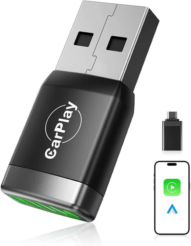 Mini Adattatore CarPlay Wireless e Android Auto Wireless, Navigazione GPS