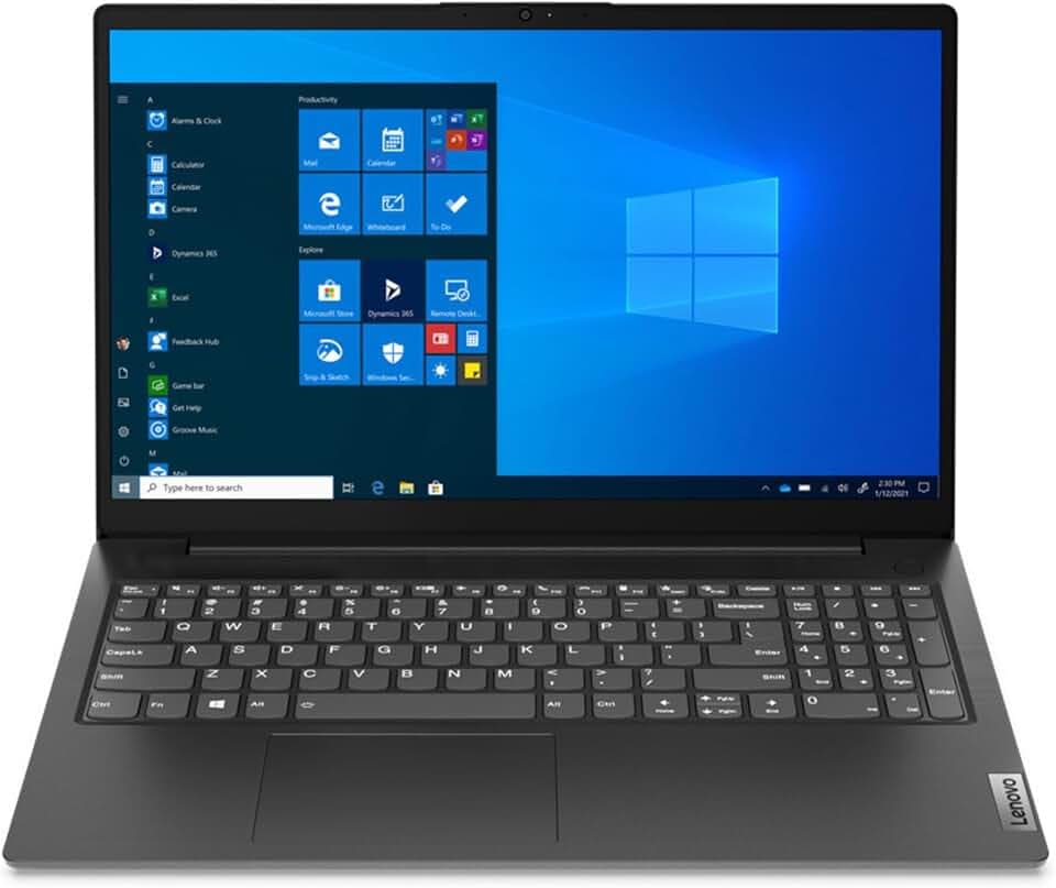 Lenovo Notebook Ram 16GB CPU Intel i5-1342H Monitor 15.6" Full HD SSD 512 GB LAN, HDMI, USB Win 11 Pro e Libre Office Pc portatile pronto all'uso - Colore Nero