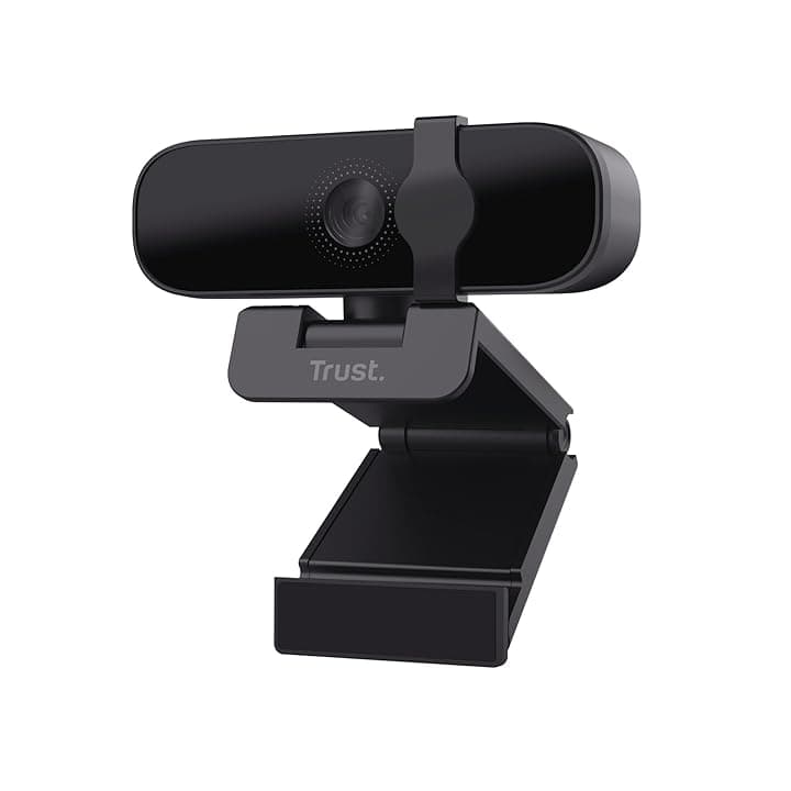 Trust Oran 1080p Webcam PC con Microfono, Web Camera PC USB con Filtro Privacy, Fuoco Fisso 30 FPS, Plastica Riciclata 85%, Videocamera Full HD per Laptop Desktop Mac Windows Skype Zoom Teams