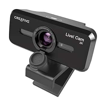 Creative Live! Cam SYNC V3 2K QHD USB Webcam con Zoom Digitale 4X e microfoni, HD 1080p, FOV Fino a 95°, copriobiettivo per la Privacy, per PC e Mac