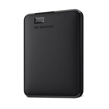 WD 2TB Elements Hard Disk Esterno Portatile, USB 3.2 Gen 1 SuperSpeed/USB 3.0, Espandibilità plug-and-play, Formatto per Windows, Nero