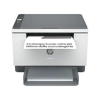 HP LaserJet M234dw 6GW99F, Stampante Multifunzione A4, Stampa Fronte e Retro Automatica in Bianco e Nero, 29 ppm, USB, Wi-Fi, Ethernet, Smart, No Fax, No ADF, Schermo LCD a icone, Grigia Blue Angel