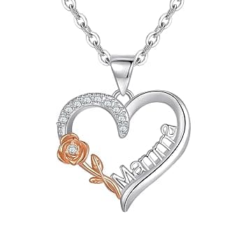 Tusuzik Regalo Festa Della Mamma Idee Regalo Mamma Compleanno Collana Argento 925 Donna Collana a Cuore Squisita Regali per lei Regali Festa Della Mama