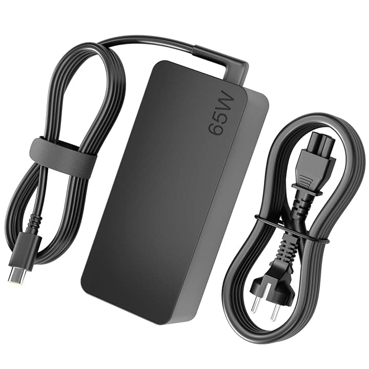 Alimentatore USB C 65W Caricatore Notebook Type C per Lenovo ThinkPad X1 Carbon 5th 6th 7th T480 T490 T580 T590 T14 E15 IdeaPad Yoga 720 730 910 920 C930 Chromebook 100e C-adattatore caricatore