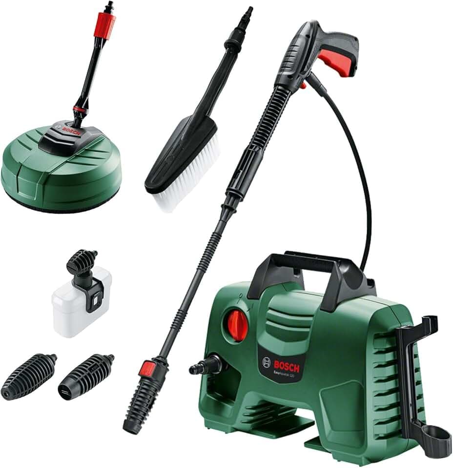 Bosch Idropulitrice ad alta pressione EasyAquatak 120, 1500 W, kit Home and Car incluso, portata max.: 350 l/h, confezione in cartone - Amazon Exclusive