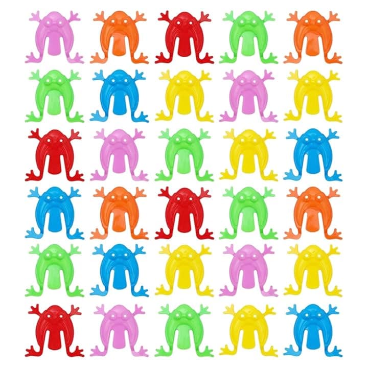 Rana Che Salta Giocattolo Dito, 30 pezzi giocattoli di rana che rimbalza, Rana Giocattoli Per Bambini Novità, mini giocattolo a forma di rana, Che Preme Divertente Che Rimbalza Rana (colori casuali)