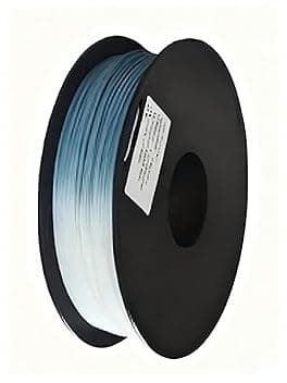 Filamento in PLA che cambia colore UV per stampante 3D, 1,75 mm, 200 g, filamento di stampa ad alta velocità, per stelle sensoriali e fidget star, precisione dimensionale 0,04 mm da bianco a blu