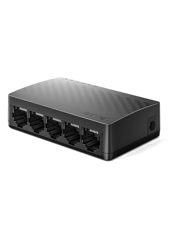 Tenda Switch Gigabit 5 Porte, Switch Ethernet 10/100/1000 Mbps, Switch di Rete con Indicatore LED, Plug & Play, Mini Formato, Montaggio Desktop o a Parete (SG105 V4.0)