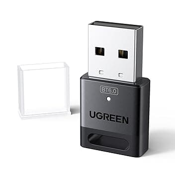 UGREEN BT6.0 Adattatore Bluetooth 6.0 USB Chiavetta Bluetooth per PC Windows 11 10 8.1 Compatibile con Controller di PS5 PS4 Telefono Cuffie Auricolare Tastiera Mouse ClimatePartner certified