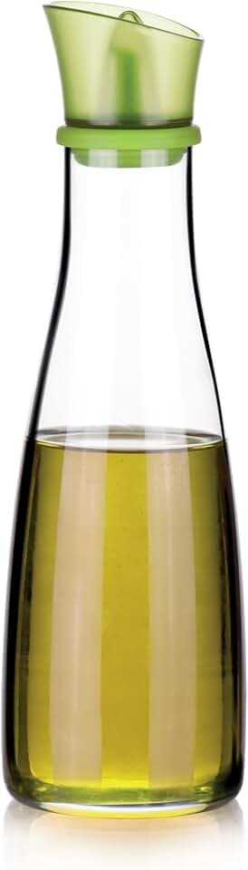 Tescoma 642773 Vitamino Oliera, Vetro borosilicato, tappo verde in plastica e beccuccio dosatore in silicone, 500 ml, h 25cm, 1 Pezzo