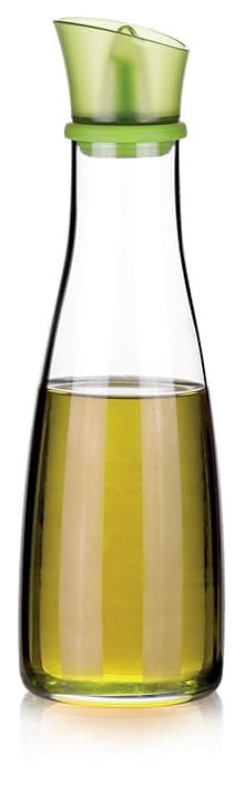 Tescoma 642773 Vitamino Oliera, Vetro borosilicato, tappo verde in plastica e beccuccio dosatore in silicone, 500 ml, h 25cm, 1 Pezzo