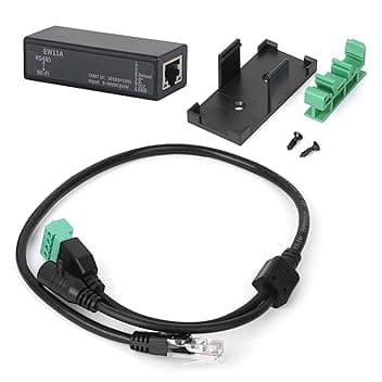 Server Seriale to WIFI con Antenna Integrata, Modulo di Comunicazione Wireless con Interfaccia RJ45, Server Seriale Ethernet per Dispositivi