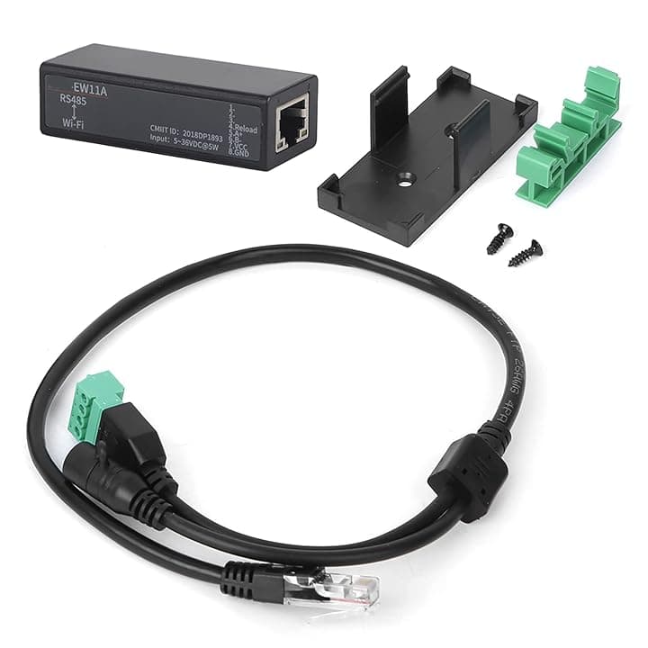 Server Seriale to WIFI con Antenna Integrata, Modulo di Comunicazione Wireless con Interfaccia RJ45, Server Seriale Ethernet per Dispositivi
