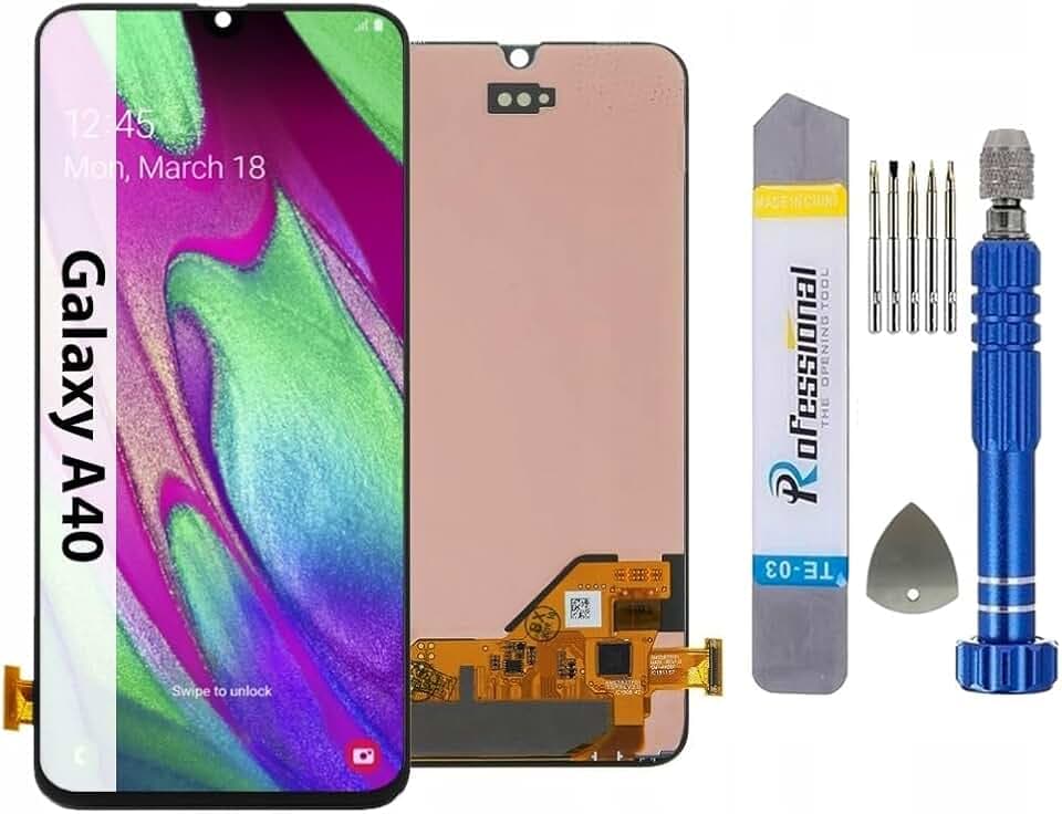It'Go Full INCELL Display per Samsung A40 A405 LCD Schermo di Ricambio Touch Screen con Strumento Nero di Alta Qualità
