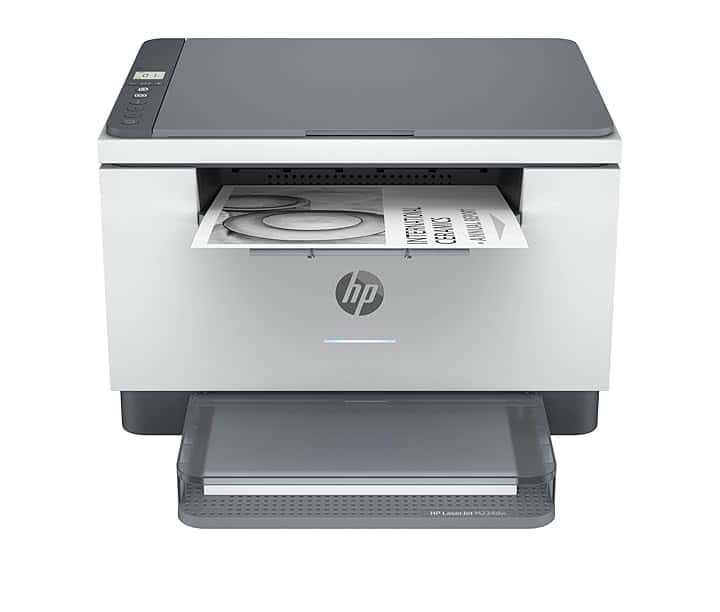 HP LaserJet M234dw 6GW99F, Stampante Multifunzione A4, Stampa Fronte e Retro Automatica in Bianco e Nero, 29 ppm, USB, Wi-Fi, Ethernet, Smart, No Fax, No ADF, Schermo LCD a icone, Grigia Blue Angel