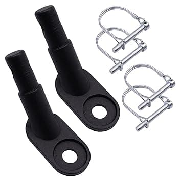 2 Pezzi Gancio per Rimorchio per Bici, Rimorchio Bicicletta Frizione Dotato di 4 Perni di Bloccaggio Tipo d Gancio Traino Bici per Rimorchi di Bambini Adatto per Biciclette
