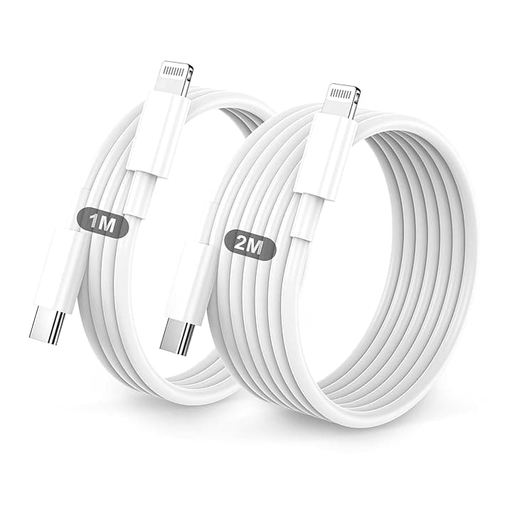 BSTOEM Cavo For IPhone USB C Lightning,Cavo Di Ricarica Rapida,2 Pezzi 1m+2m Cavetto USB C Lightning For IPhone 14/Pro/Max/13/12/11/Se/Xs Max/Xs/Xr/X/8/Plus/7/Plus/6/Plus/Ipad Mini