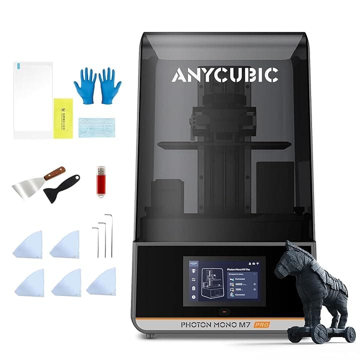ANYCUBIC Photon Mono M7 Pro Stampante 3D Resina, 170 mm/h Stampa Veloce, 10,1โ LCD 14K ad Alta Risoluzione con COB LighTurbo 3.0, Sistema di Stampa Intelligente, Volume di Costruzione 230*223*126 mm