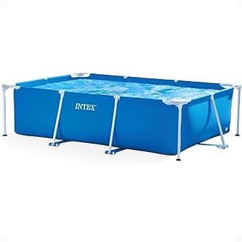 Intex 28272NP - Piscina Fuori Terra Rectangular Frame Rettangolare, 3834 L, Acciaio e PVC, Blu, 300x200x75 cm