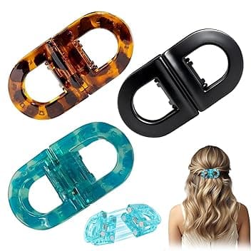 VRYNDH 3 Pezzi Clip per capelli magnetiche a forte tenuta, pinze professionali per saloneclip intelligentiper acconciature facili quotidiane-D