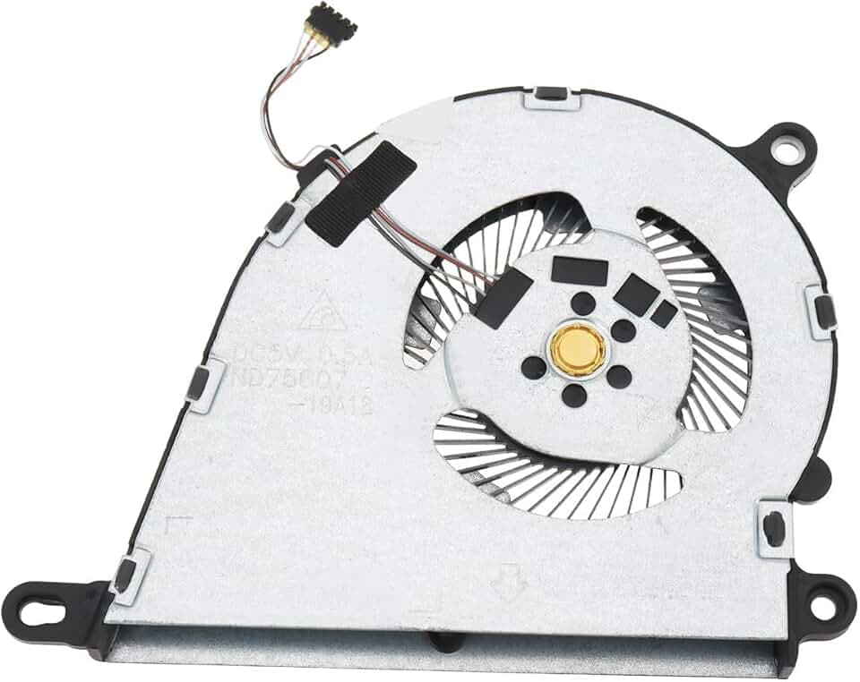 eMagTech 1x Ventola di Raffreddamento CPU per Laptop 5V Cavo A 4 Pin L68134-001 L68132-001 Compatibile con HP 15-DY 15s-FQ