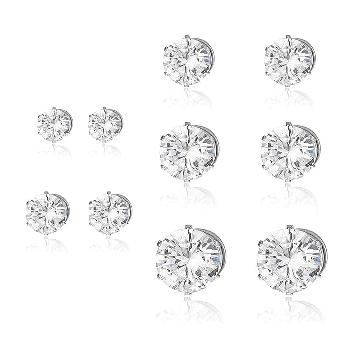Celiodd 5 Paire Orecchini Magnetici Uomo Orecchini Finti