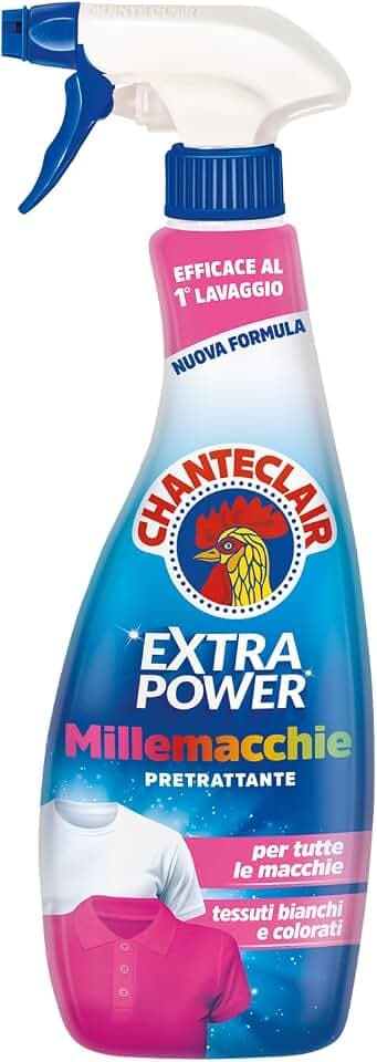 Chanteclair Millemacchie Extra Power, Smacchiatore Contro le Macchie più Frequenti, 500ml