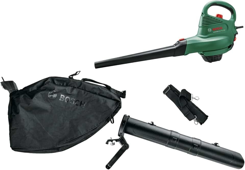 Bosch Soffiatore/Aspiratore Elettrico Universalgardentidy 3000, 3000 W, Sacco Di Raccolta Da 50 L, Verde