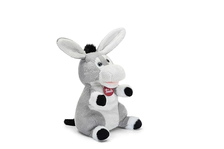 Trudi Marionetta Asino Marionetta peluche spettacolo burattini | 17x25x15cm taglia S | Puppets | modello 29228