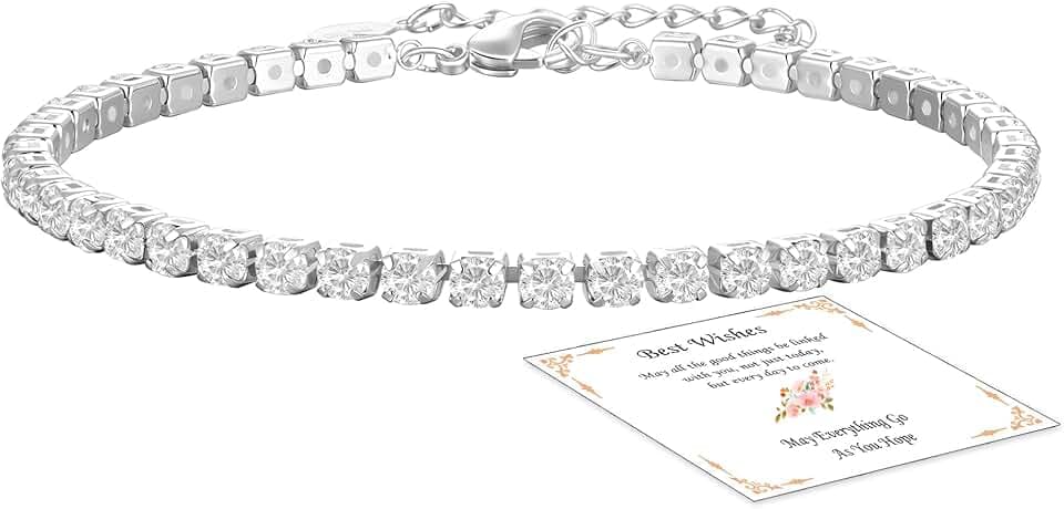 Aretas Bracciale da donna in argento Sterling 925, regolabile, regalo di compleanno, Natale, per lei, donne, fidanzate