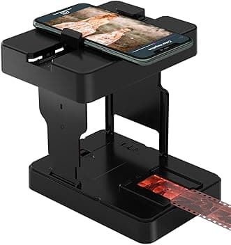 Scanner di film mobile 35 mm, positive e negative digitalizzare diapositive e negative a casa con il proprio smartphone, digitalizzare le diapositive