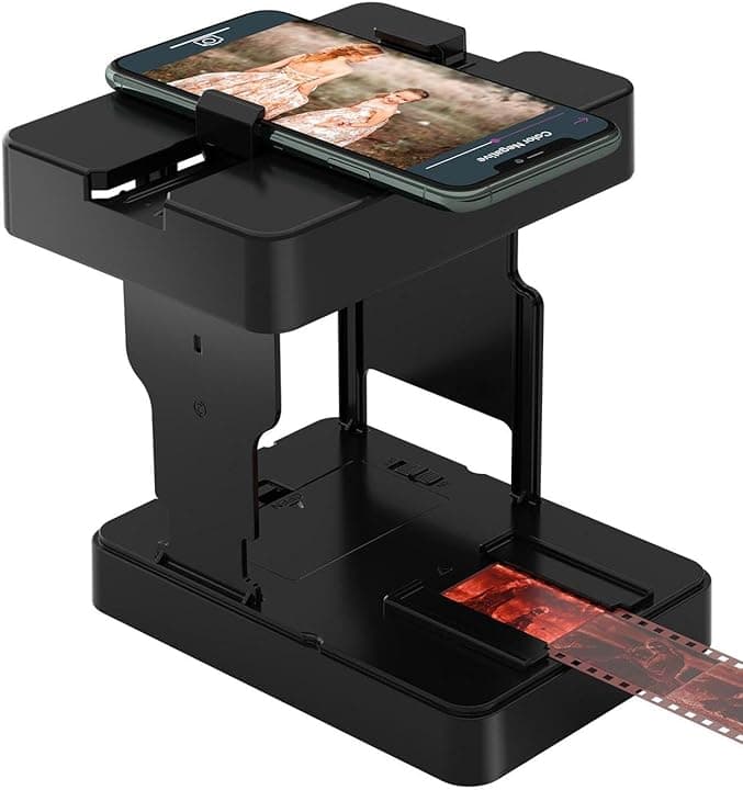 Scanner di film mobile 35 mm, positive e negative digitalizzare diapositive e negative a casa con il proprio smartphone, digitalizzare le diapositive