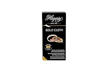 Hagerty Hagerty Gold Cloth Panno detergente per oro 36x30cm I Panno per pulire gioielli in oro in cotone impregnato per una nuova lucentezza